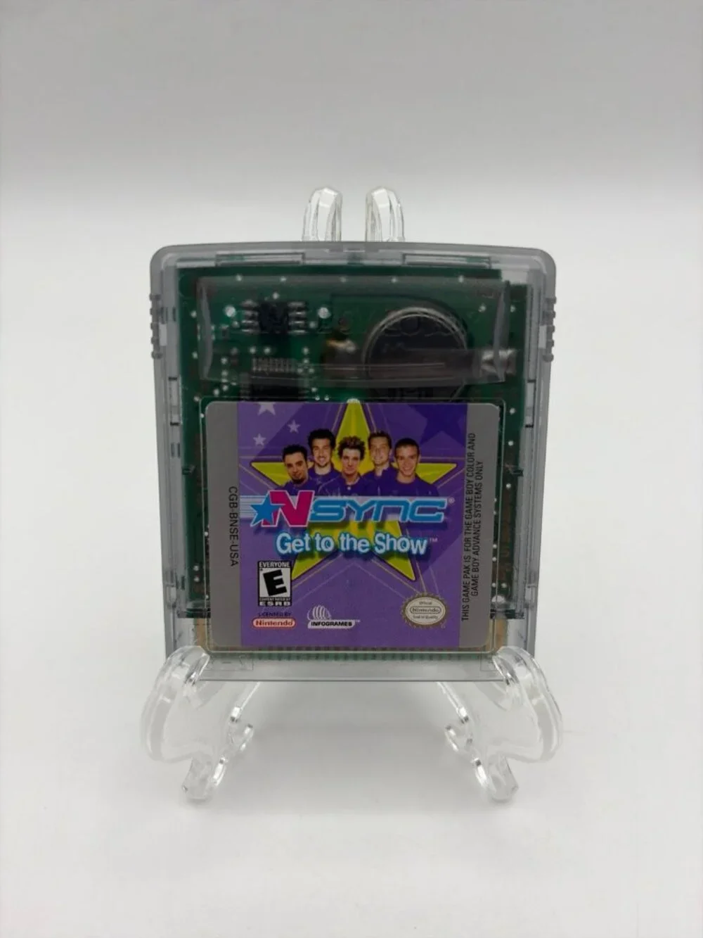 N'SYNC Get To The Show Cartridge Only Nintendo GameBoy Color Tested Working